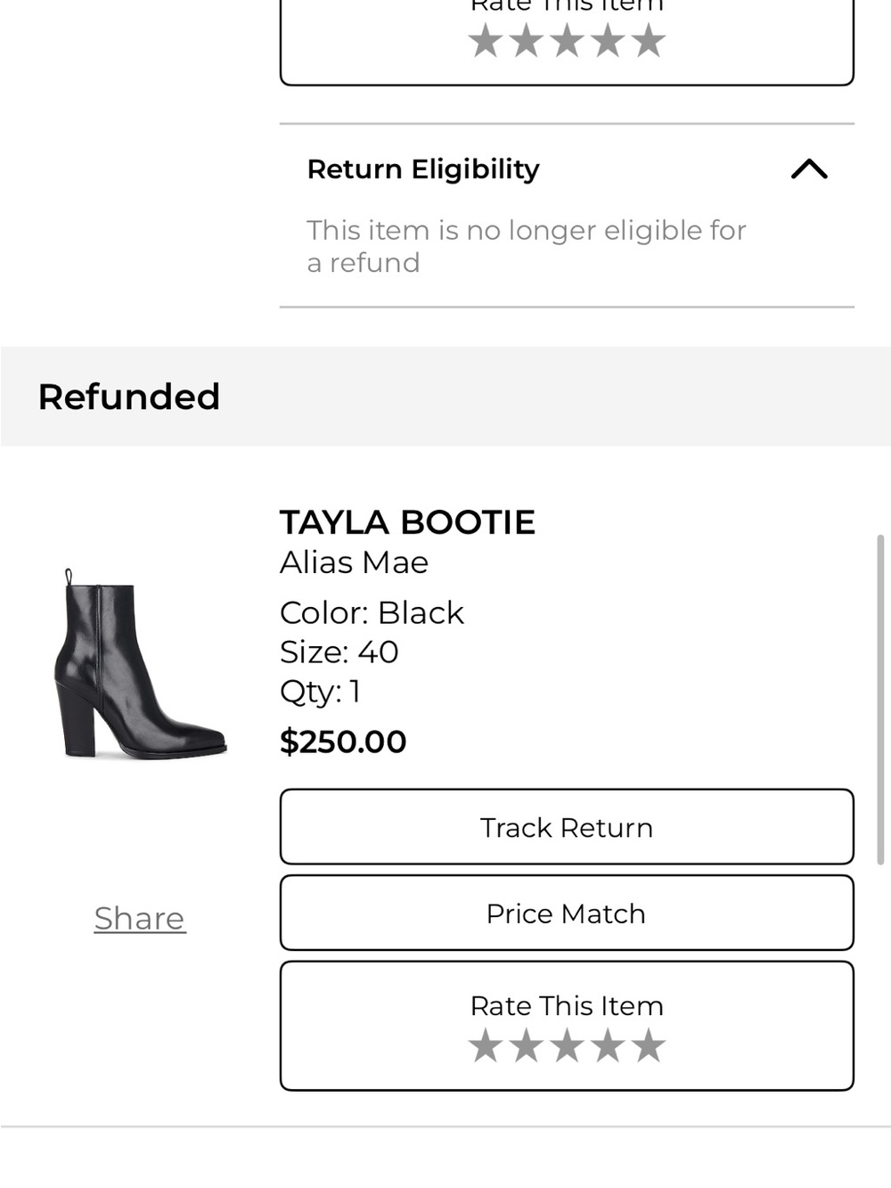 Alias Mae Tayla Black Leather Ankle Boot